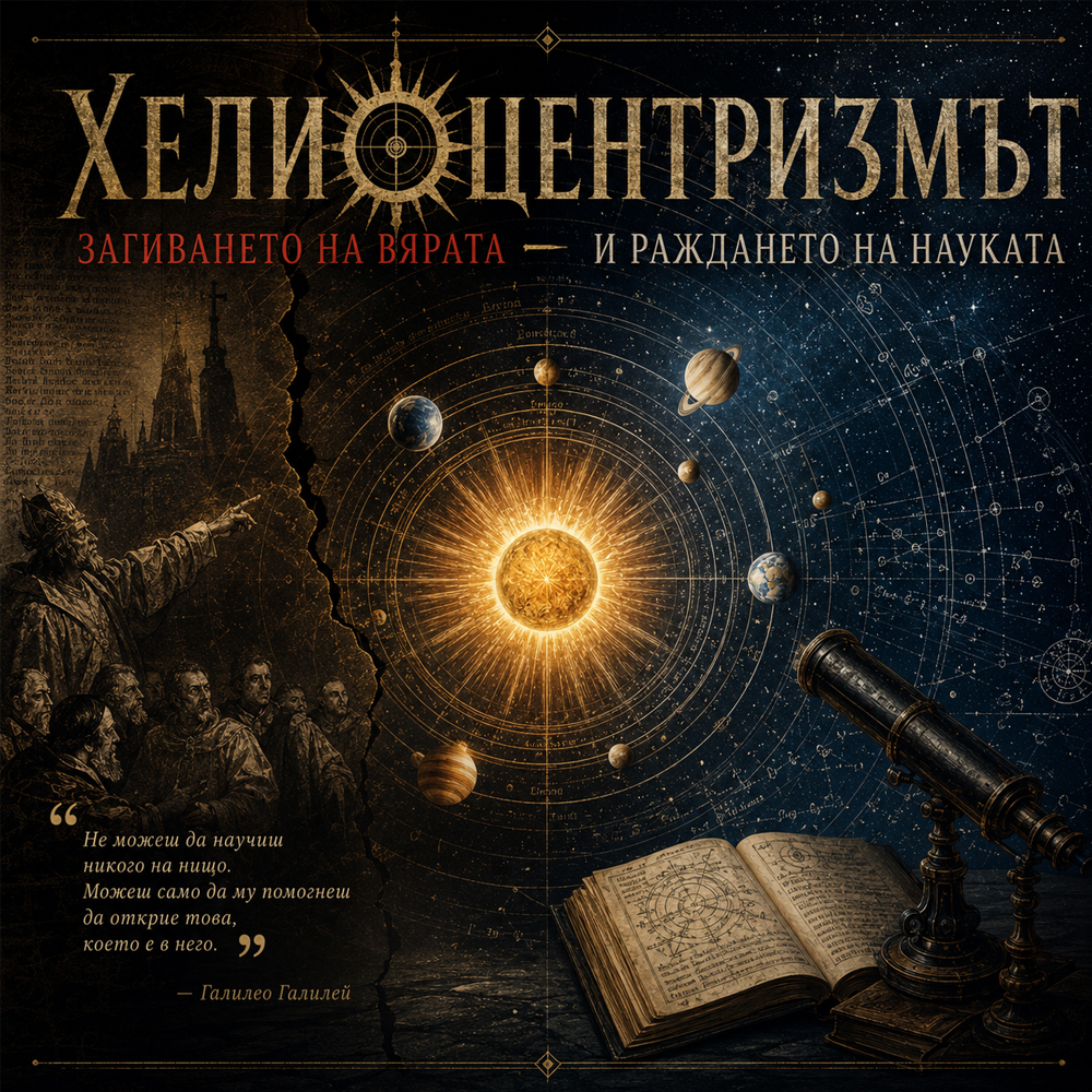 heliocentrizmyt zagivaneto na vqrata i rajdaneto na naukata