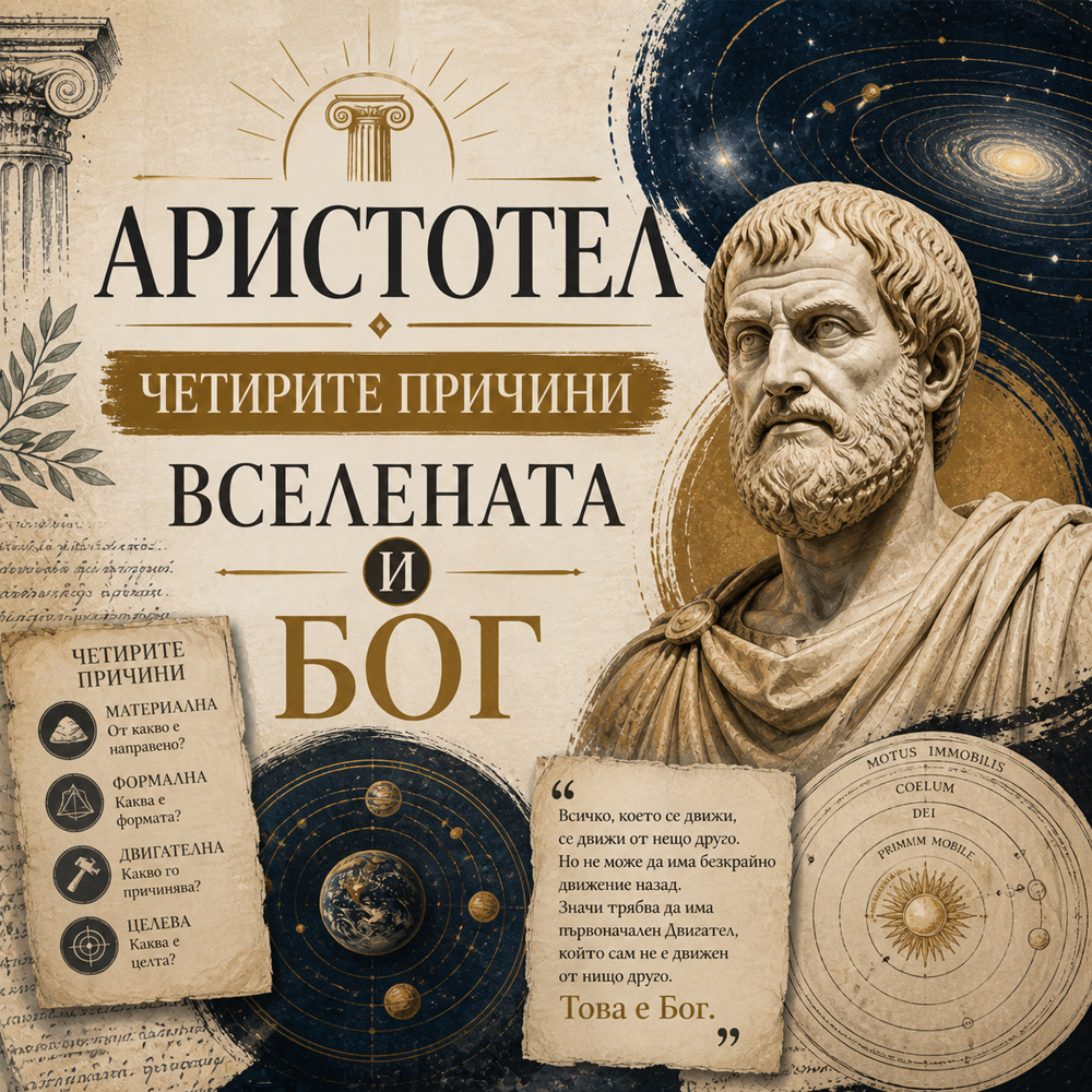 Аристотел - Четирите причини, Вселената и Бог Aristotel Chetirite Prichini Vselenata I Bog