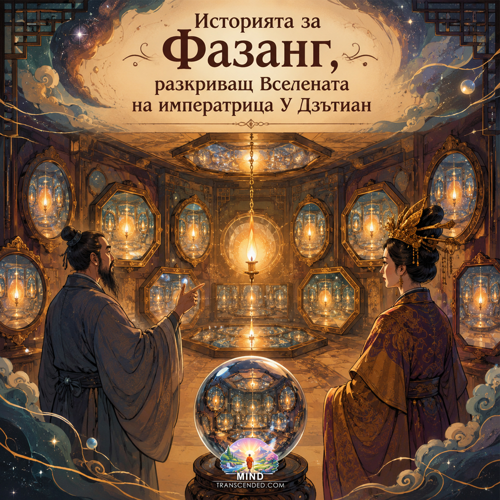 Историята за Фазанг, разкриващ Вселената на императрица У Дзътиан Istoriqta Za Fazang Razkrivasht Vselenata Na Imperatrica Wu