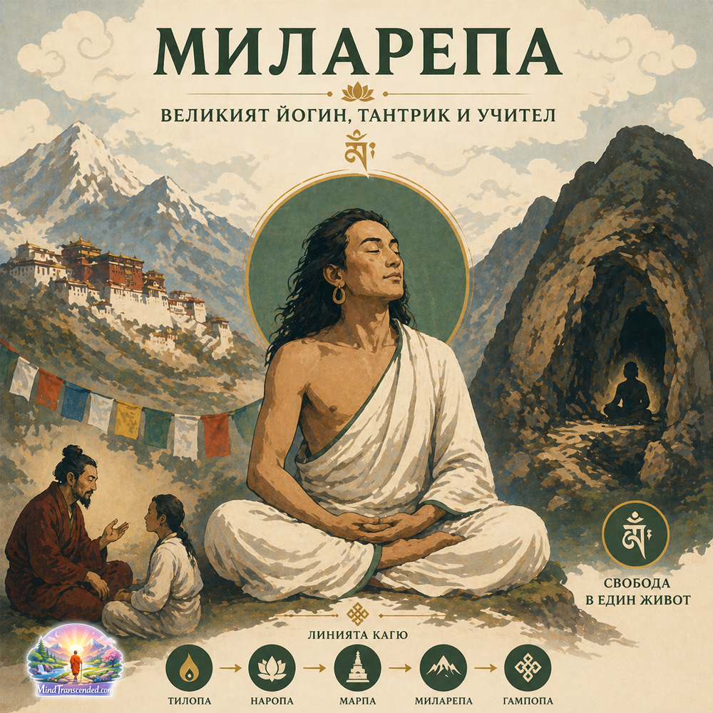 Животът на великия йогин, тантрик и учител - Миларепа Jivota Na Velikiq Yogin Tantrik Uchitel Milarepa