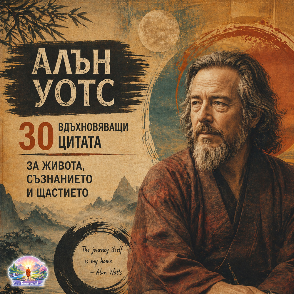Алън Уотс: 30 вдъхновяващи цитата за живота, съзнанието и щастието Alan Watts 30 Vduhnovqvashti Citata Jivot Suznanie Shtastie