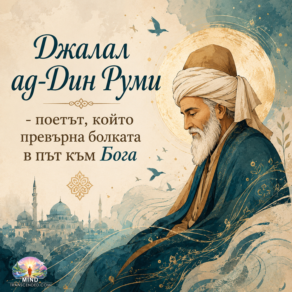 Джалал ад-Дин Руми - поетът, който превърна болката в път към Бога Djalal Ad Din Rumi Poetyt Koito Prevyrna Bolkata V Pyt Kym Boga 1