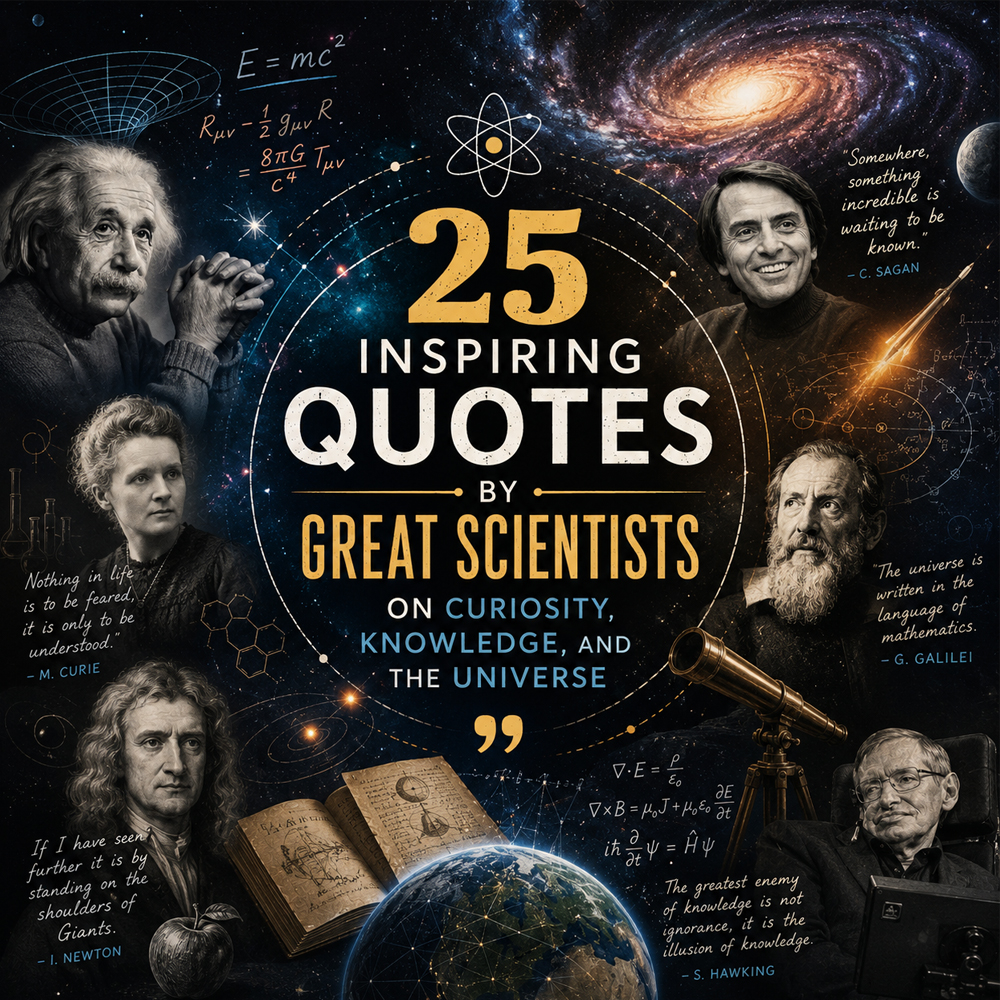25 inspiring quotes by great scientists on curiosity knowledge and the universe
