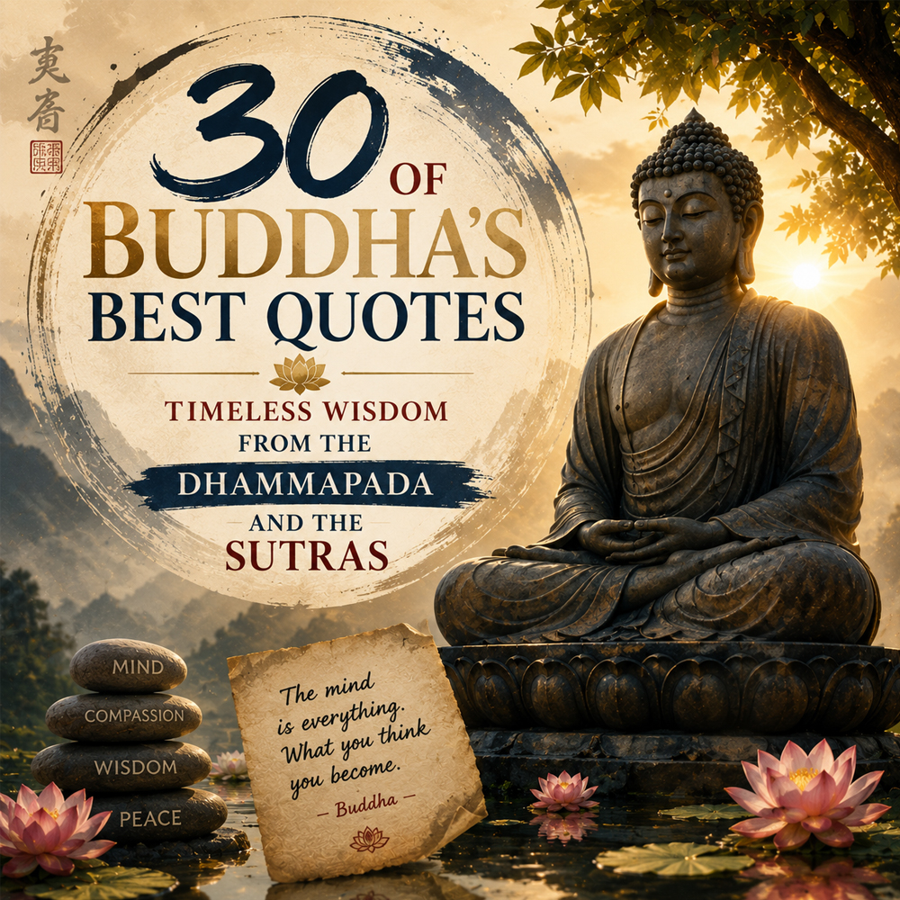 30 of buddhas best quotes timeless wisdom from the dhammapada and the sutras