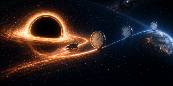 time near black holes