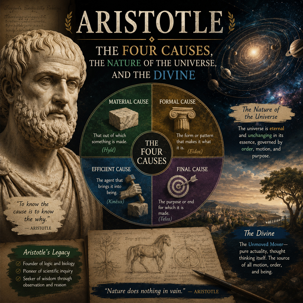 aristotle the four causes the nature of the universe and the divine