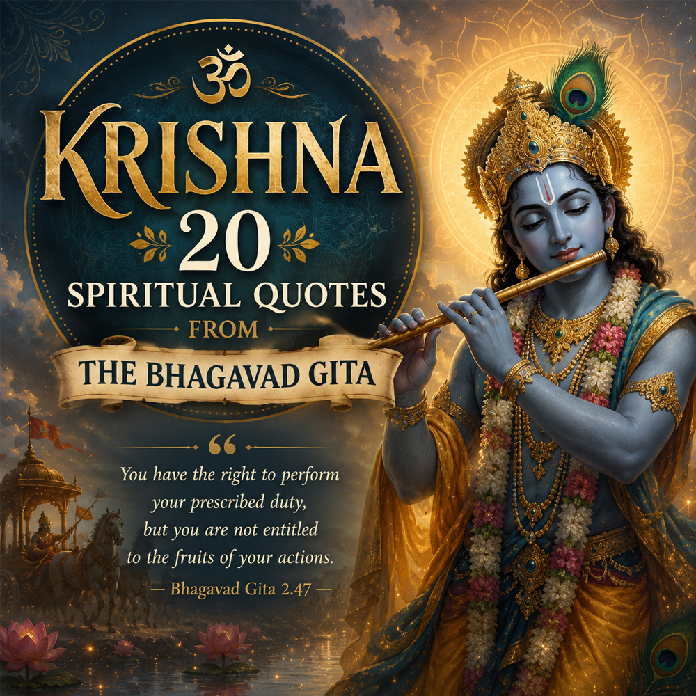 Krishna: 20 Spiritual Quotes from the Bhagavad Gita krishna 20 spiritual quotes from the bhagavad gita