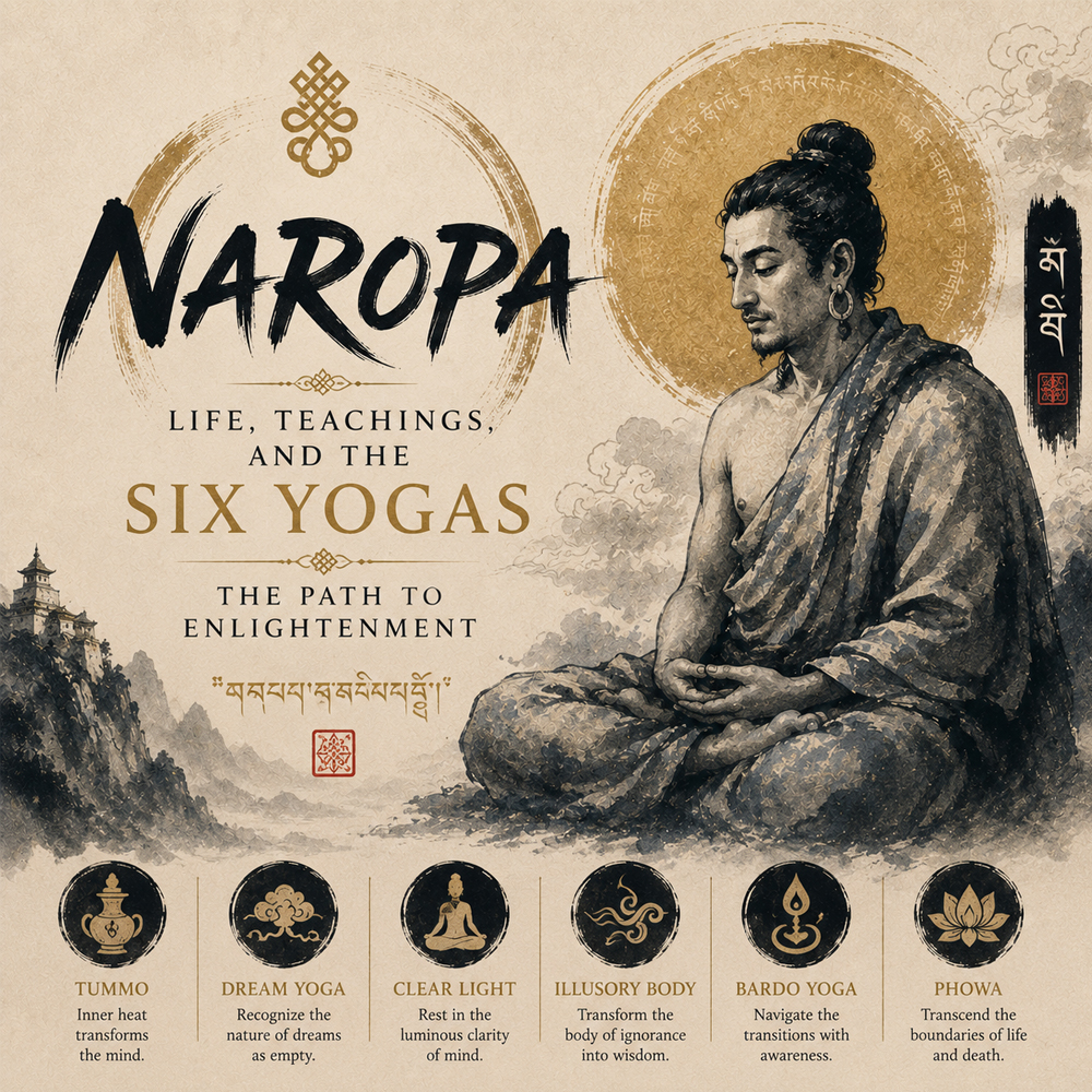 Naropa - Life, Teachings, and the Six Yogas | The Path to Enlightenment naropa life teachings and the six yogas the path to enlightenment