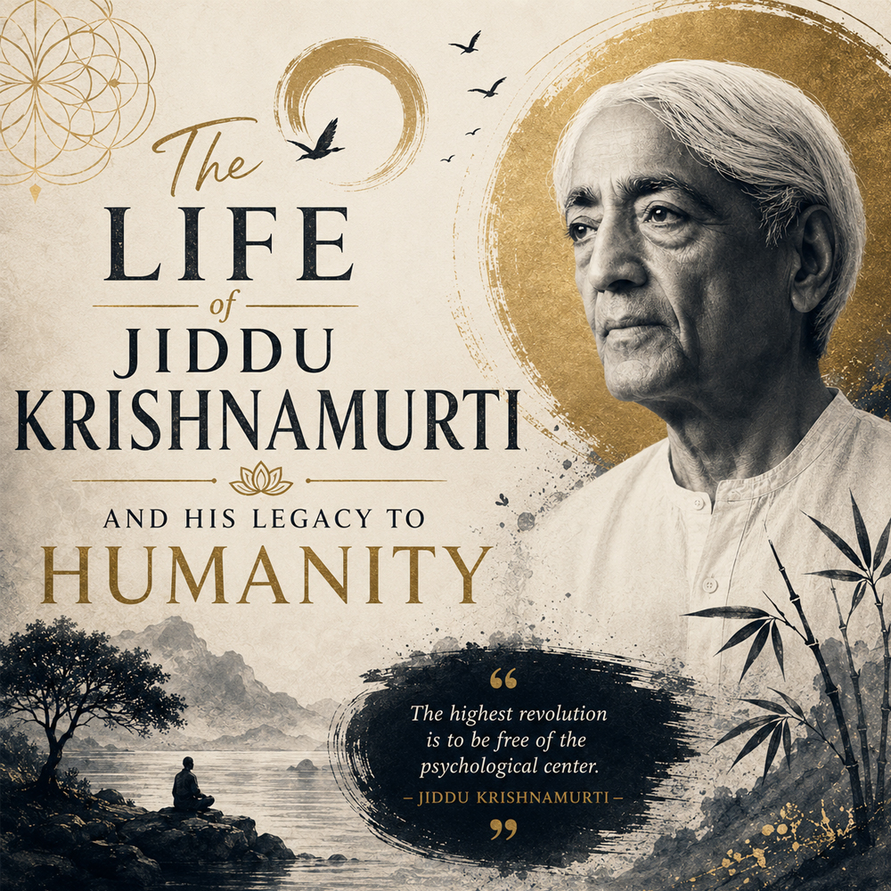 the life of jiddu krishnamurti and his legacy to humanity