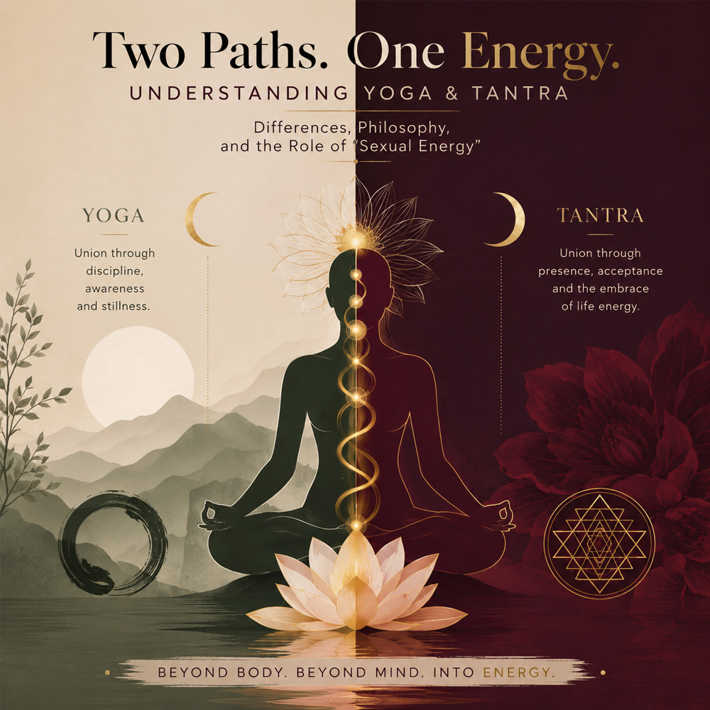 what are yoga and tantra differences philosophy and the role of sexual energy