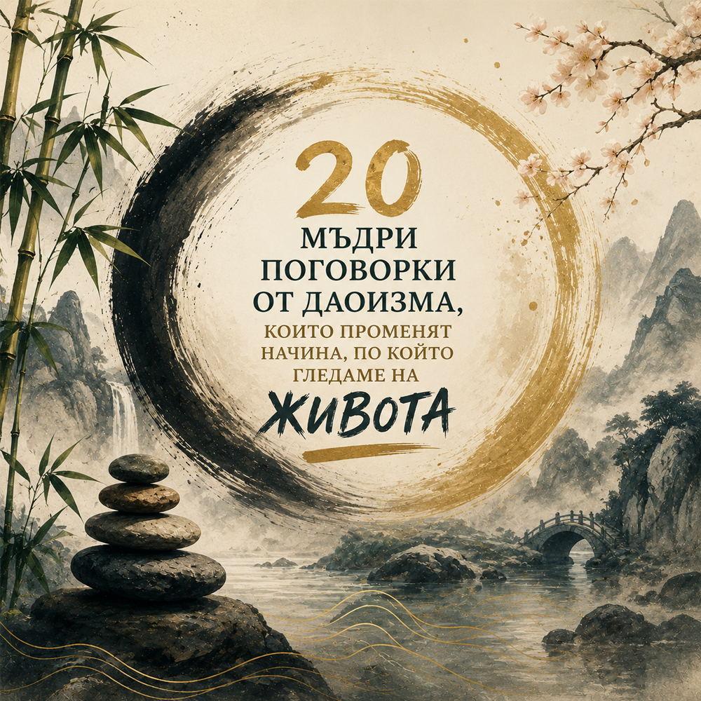 20 мъдри поговорки от даоизма, които променят начина, по който гледаме на живота 20 mydri pogovorki ot daoizma