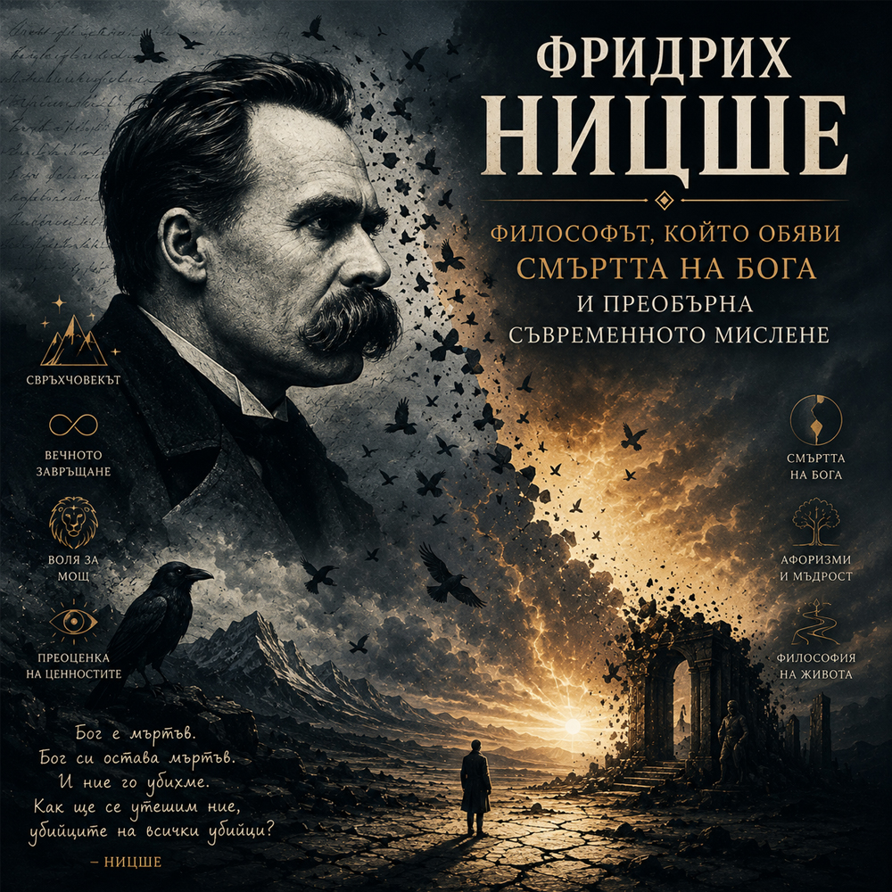 Фридрих Ницше: Философът, който обяви смъртта на Бога и преобърна съвременното мислене friedrich nietzche filosofyt koito obqvi smyrtta na boga