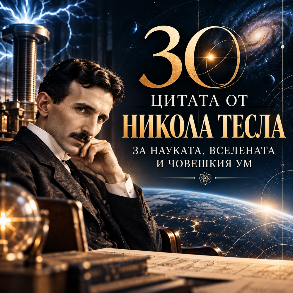 30 цитата от Никола Тесла за науката, Вселената и човешкия ум 30 citata ot nikola tesla za naukata vselenata i choveshkiq um