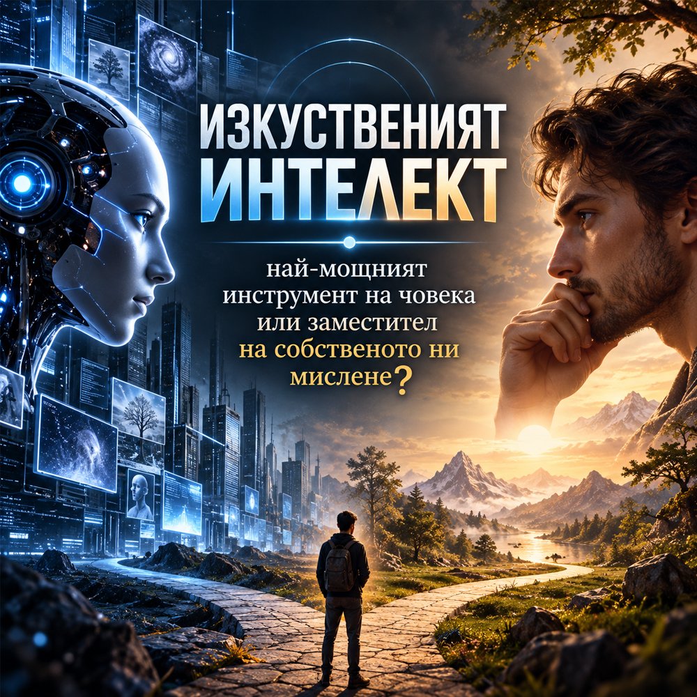 Изкуственият интелект – най-мощният инструмент на човека или заместител на собственото ни мислене?