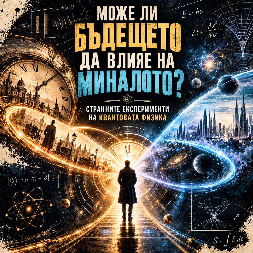 Може ли бъдещето да влияе на миналото? Странните експерименти на квантовата физика moje li bydeshteto da vliqe na minaloto kvantova fizika