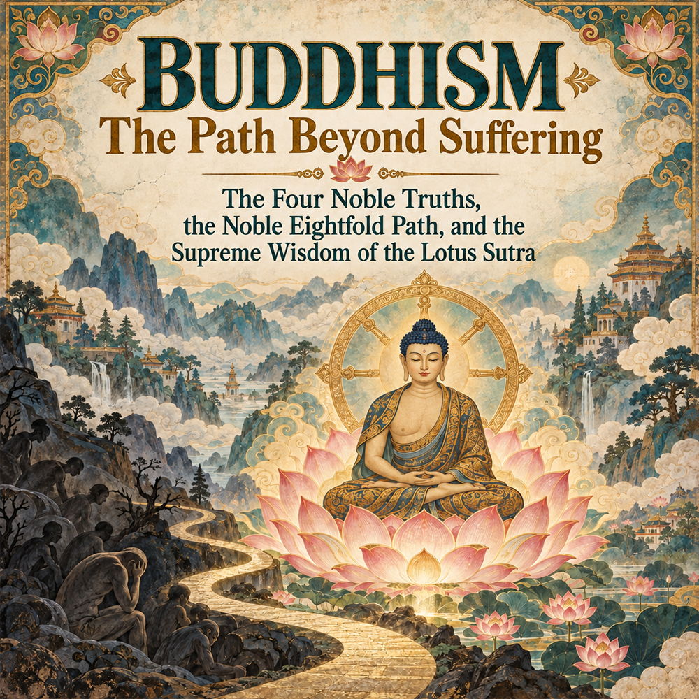Buddhism - The Path Beyond Suffering, the Four Noble Truths, the Noble Eightfold Path, and the Supreme Wisdom of the Lotus Sutra buddhism the path beyond suffering the four noble truths the noble eightfold path and the supreme wisdom of the lotus sutra