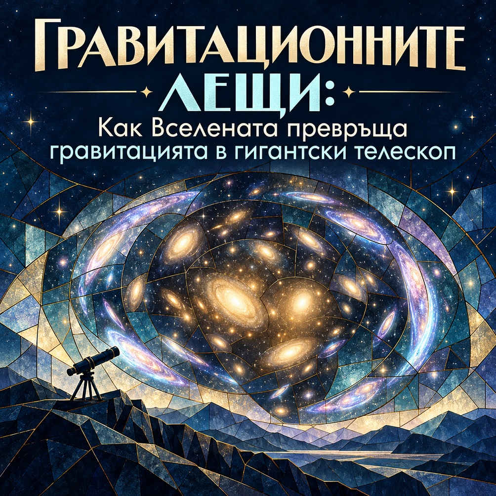 Гравитационните лещи: Как Вселената превръща гравитацията в гигантски телескоп gravitacionnite leshti kak vselenata prevryshta gravitaciqta v gigantski teleskop2