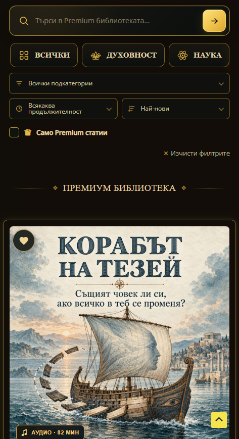 Новото в Mind Transcended: слушай, запазвай и откривай заедно с нас premium2