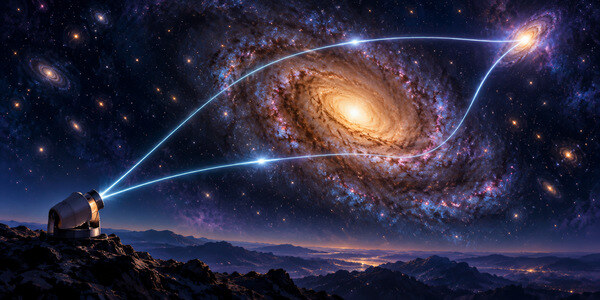 Light Arrives Along Different Paths and at Different Times