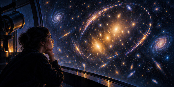 What Cosmic Lenses Teach Us About the Nature of Observation