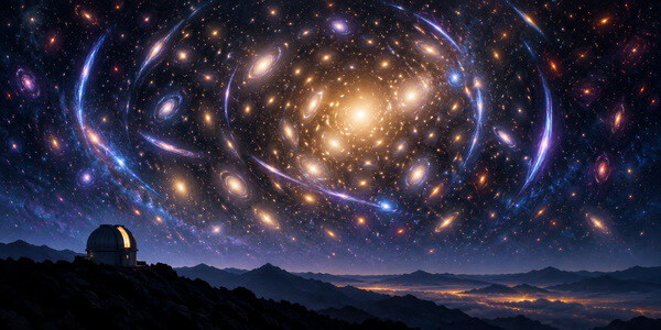 The Universe as Its Own Telescope