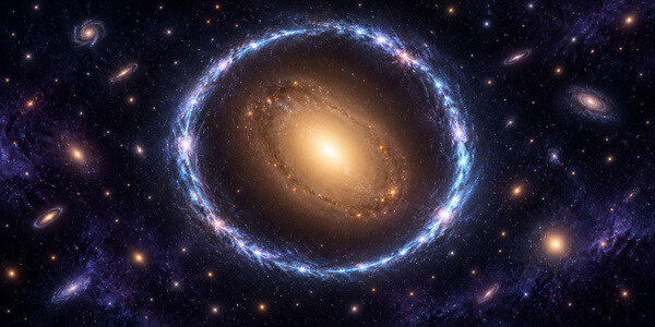 The Einstein Ring: The Beauty of Almost Perfect Alignment