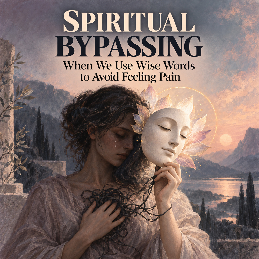 spiritual bypassing when we use wise words to avoid feeling pain